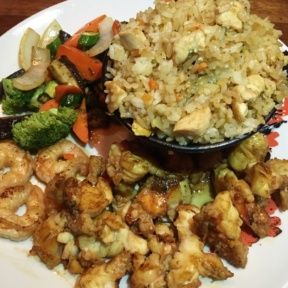 Gluten-free fried rice with lobster from Roku Sunset
